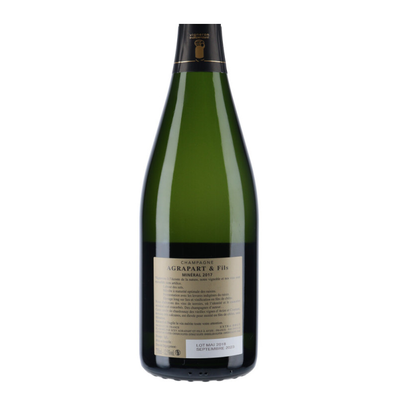 Champagne Agrapart Fils Blanc de Blancs Minéral 2017 vin malin