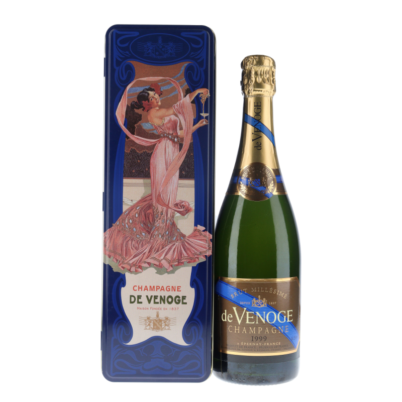 Champagne De Venoge Brut Millésime 1999 Coffret - Vin Malin