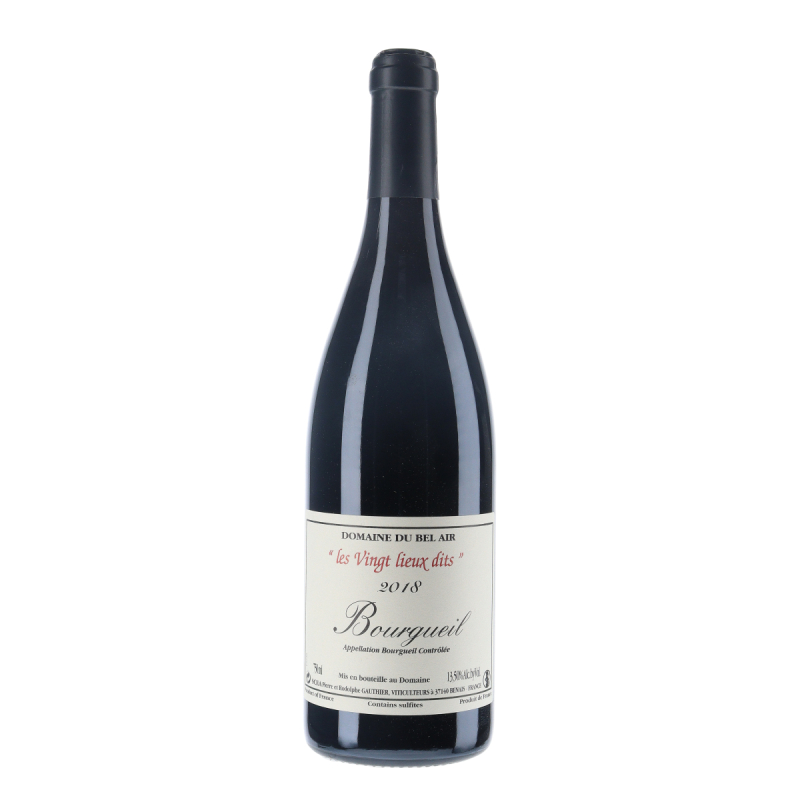 Domaine du Bel Air Bourgueil Les Vingt Lieux Dits 2018 | vin-malin.fr