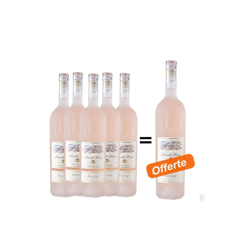 Château Puech Haut Côteaux du Languedoc Saint Drézéry Prestige Rosé 2013 par 6