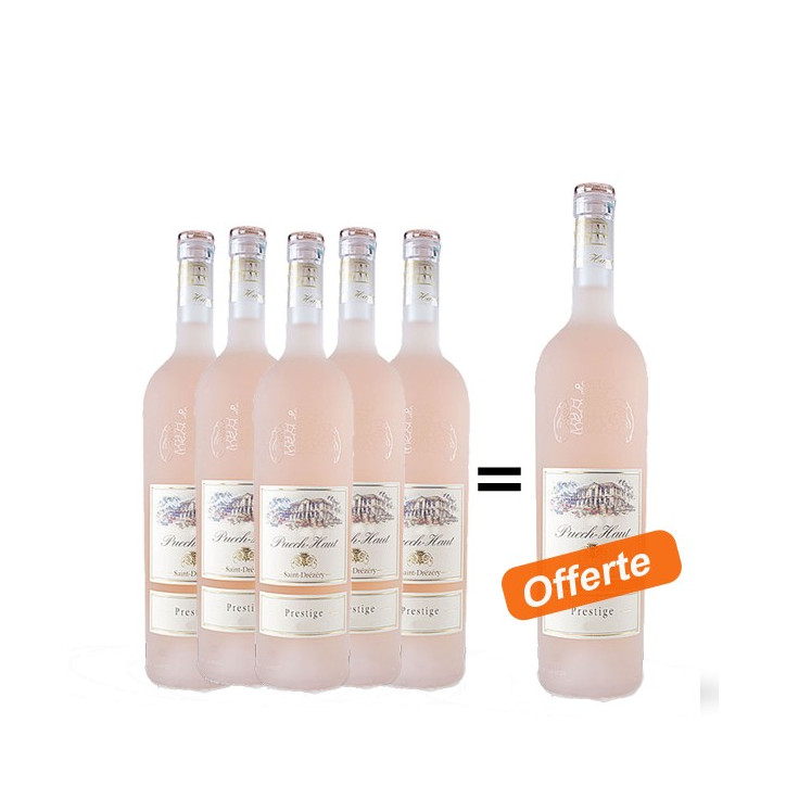 Château Puech Haut Côteaux du Languedoc St Drézéry Prestige Rosé 2013 - Lot de 6 bouteilles