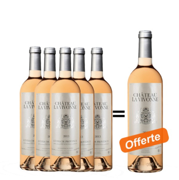 Château la Vivonne Côtes de Provence Rosé 2013 - Lot de 6 bouteilles