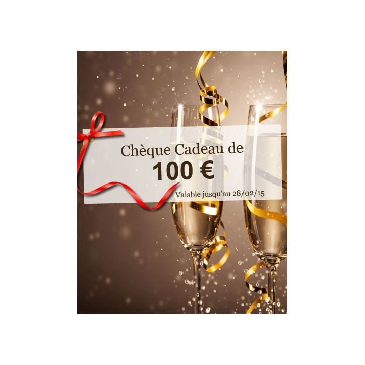 Chèque cadeau d'une valeur de 100 €