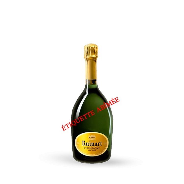 Champagne Ruinart R de Ruinart Brut Etiquette Abimée