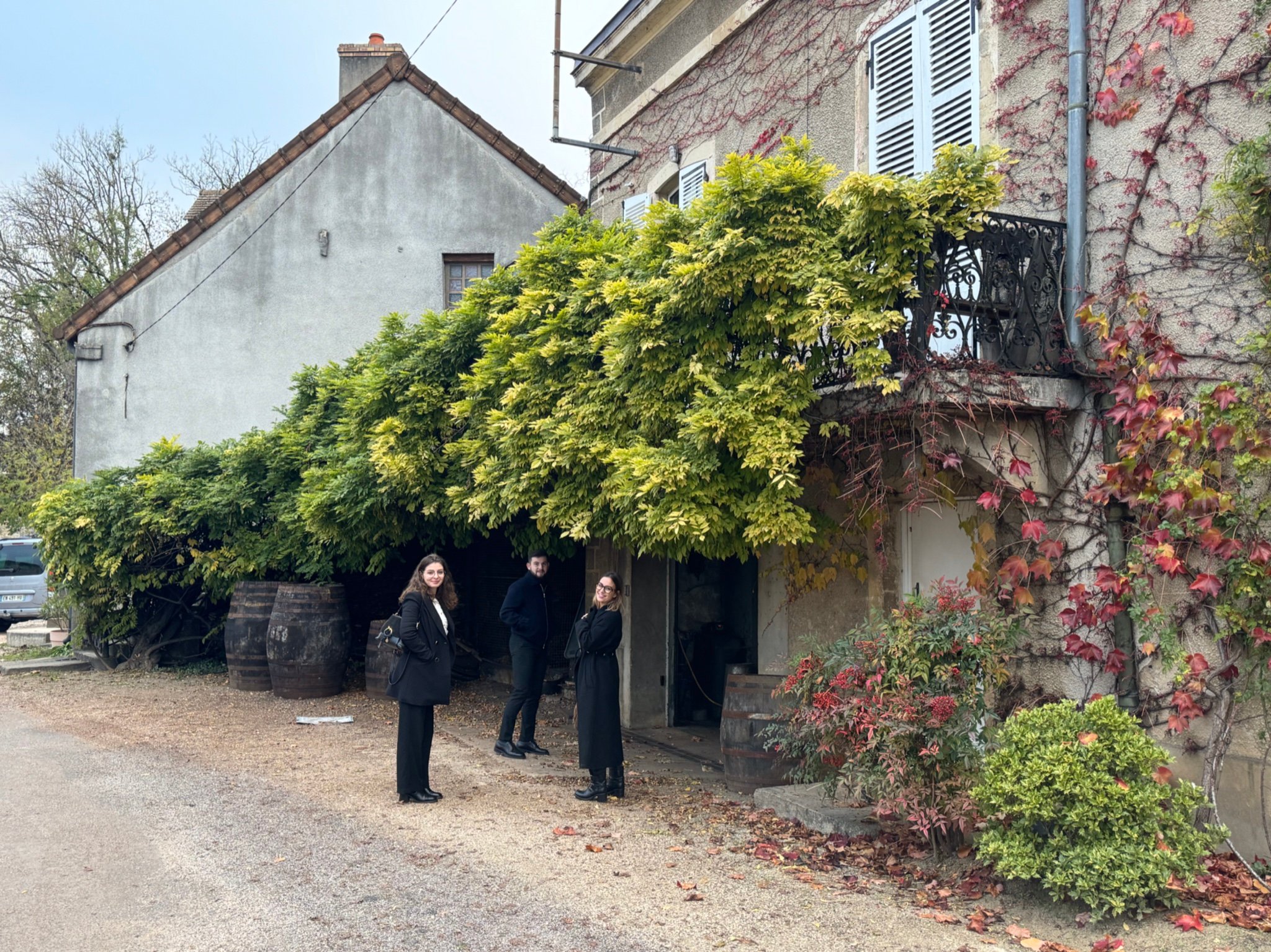 Equipe Vin Malin chez Michel Couvreur